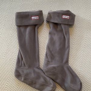 Hunter Tall boot grey socks